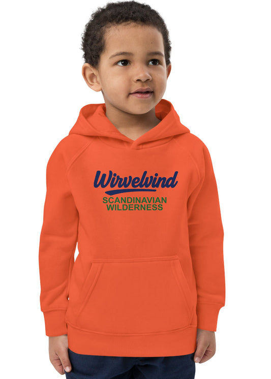 Barn Hoodie Ekologisk – Orange | Hållbar & Mjuk