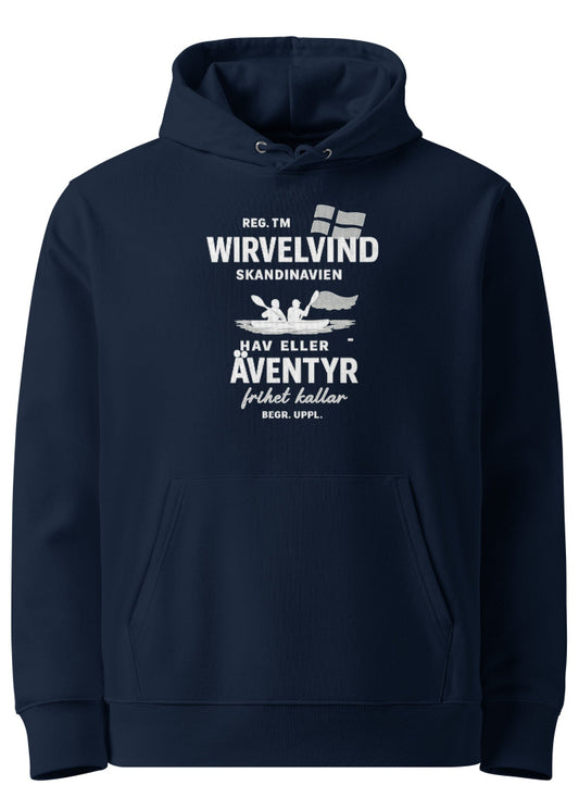 Ekologisk Hoodie Äventyr Herr | Wirvelvind Skandinavien mörkblå