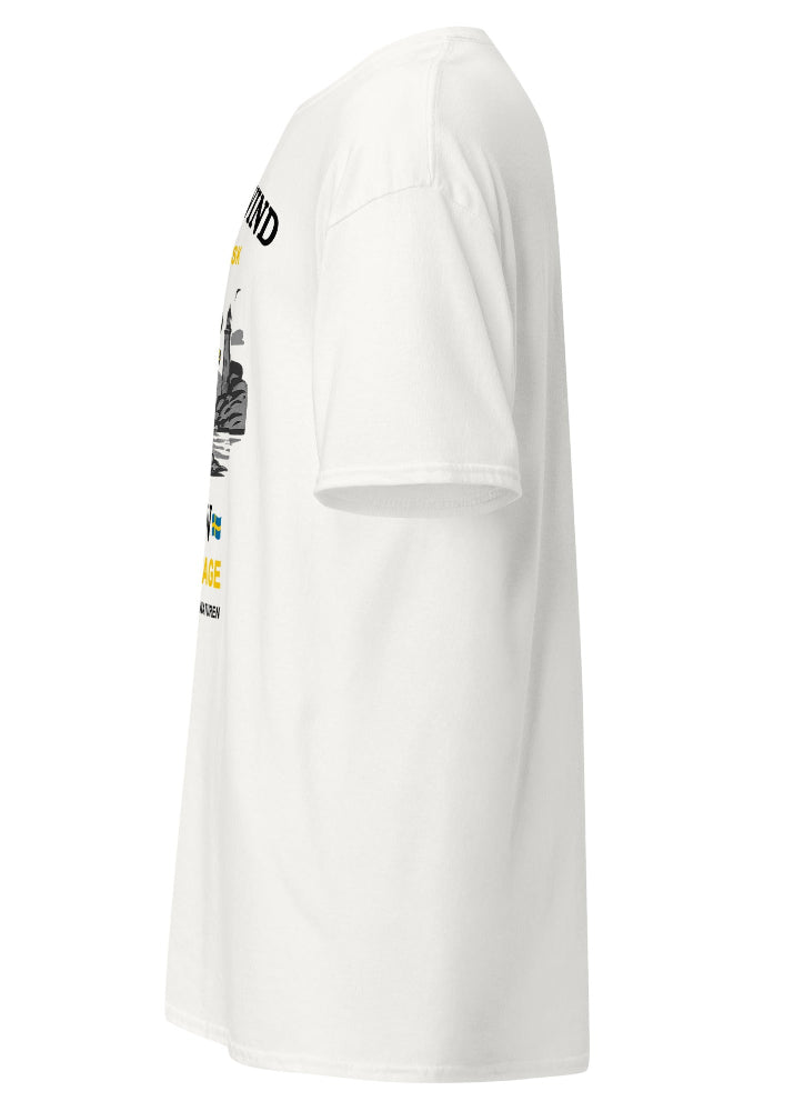 Vit t-shirt med Wirvelvind Nature Heritage-tryck