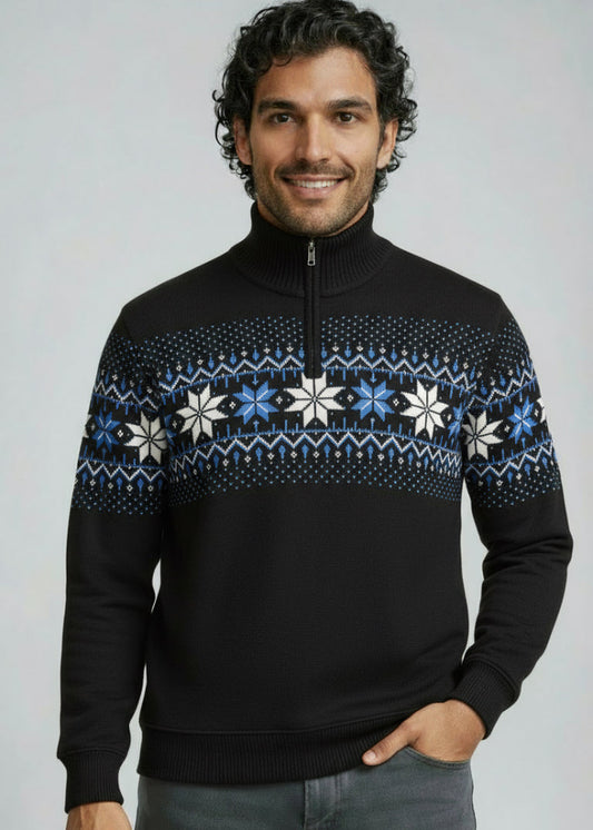 Wirvelvind Nordic Herrtröja Merino, Svart