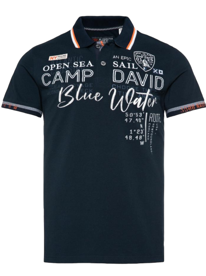 Wirvelvind Sofistikerad pikétröja med uttrycksfulla detaljer - Marinblå