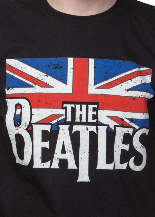 Wirvelvind T-shirt Beatles "Vintage Flag" Svart