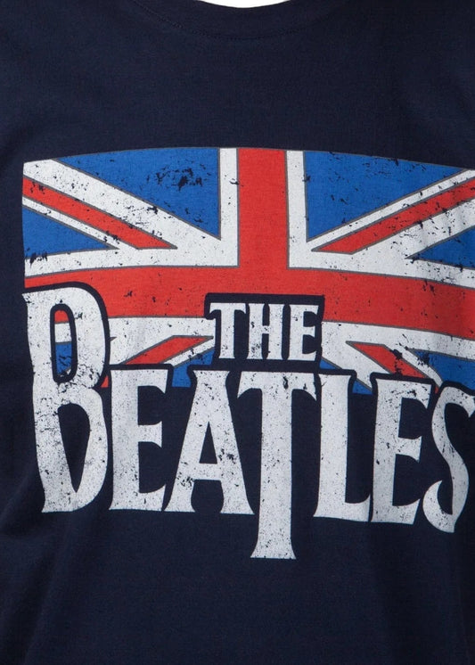 Wirvelvind T-shirt Beatles "Vintage Flag" blå