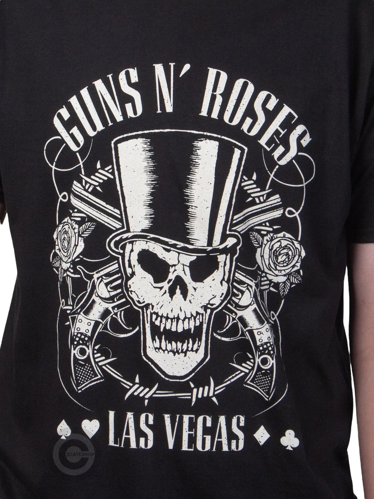 Wirvelvind T-shirt Guns 'N Roses "Las Vegas" Svart