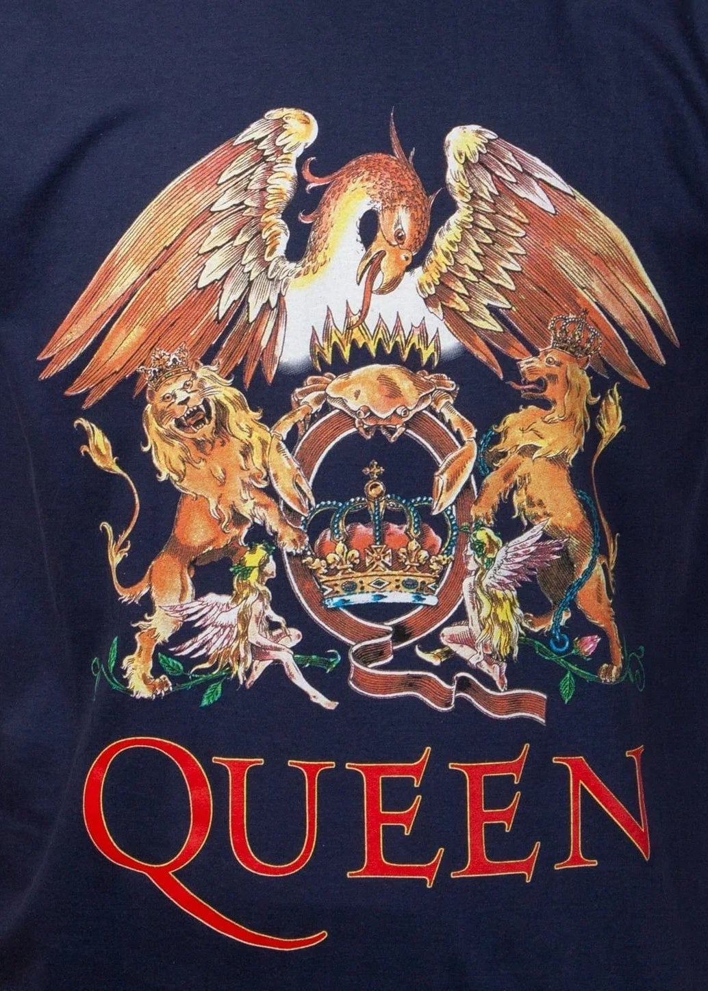 Wirvelvind T-shirt Queen "Classic Crest" Blå