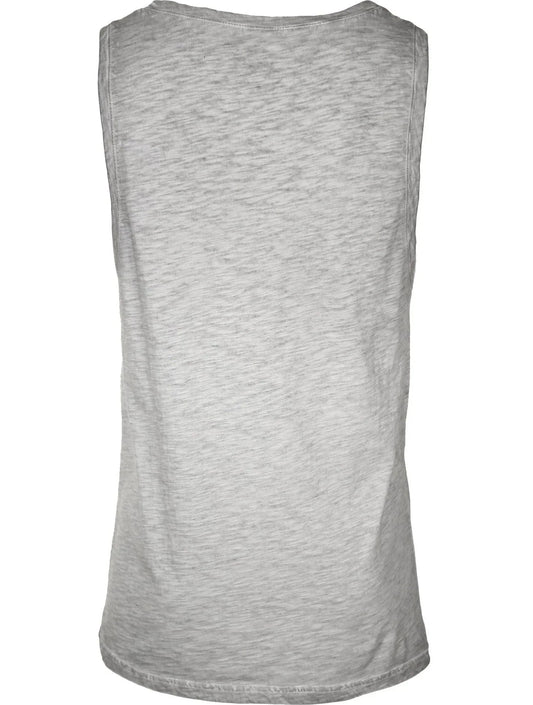 Wirvelvind "Truck" Ärmlös t-shirt, Grå fläckig