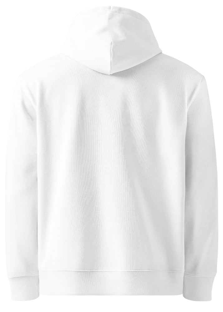 Ekologisk hoodie vit | Skandinavisk Arv – Wirvelvind