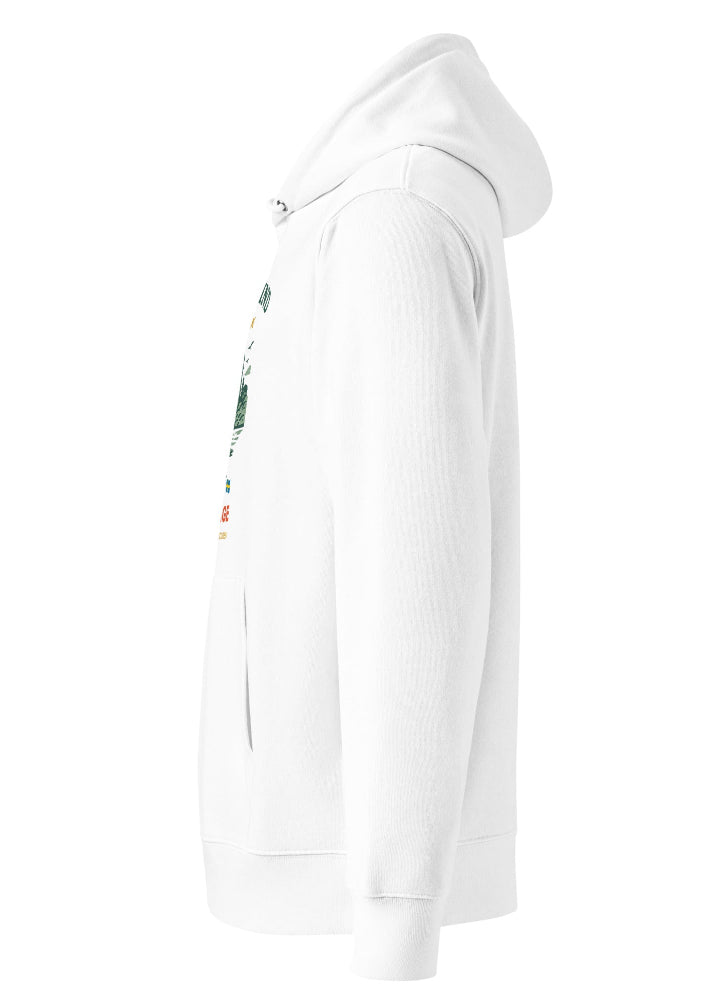 Ekologisk hoodie vit | Skandinavisk Arv – Wirvelvind