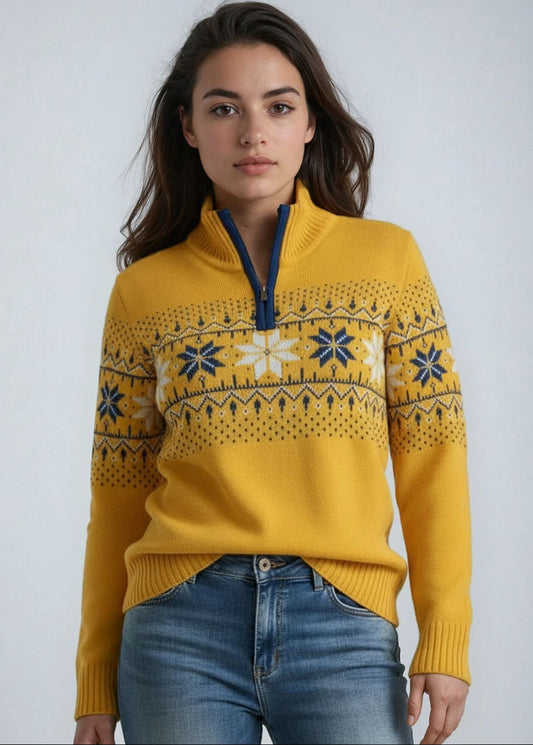 Nordic Damtröja Fargerik, Gul tillbaka