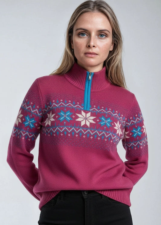 Nordic Damtröja Fargerik, Rosa sidovy