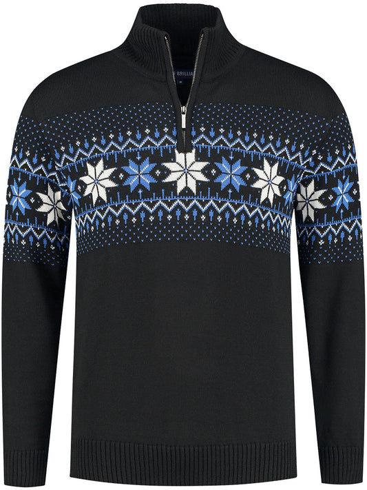 Nordic Herrtröja Merino, Svart främre