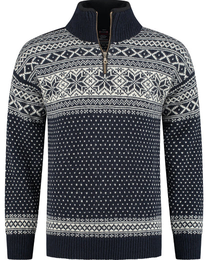 Norfinde, Pullover av 100% ren ny norsk ull, Mörkblå