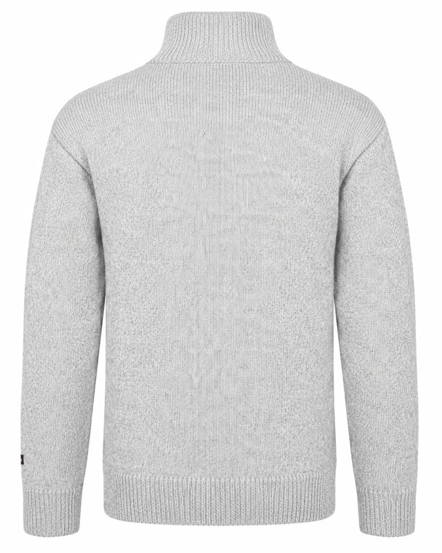 Norsk Ylletröja med Älgmotiv & Halv Dragkedja – Norfinde (100% Ull)