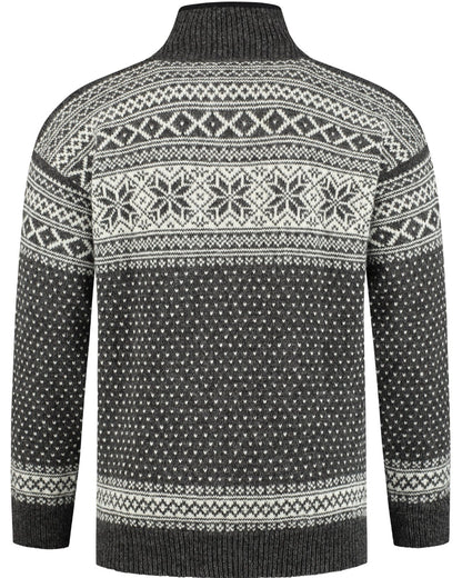 Pullover av 100 % ren ny ull Mörkgrå tröja