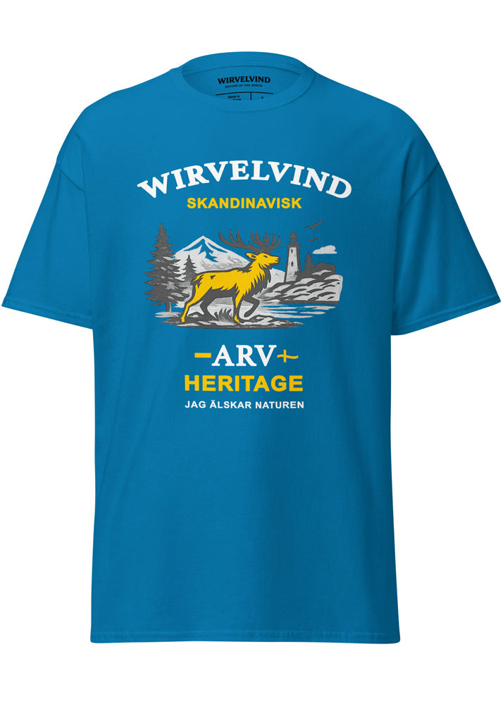 Skandinavisk Arv T-shirt blå | Nature Heritage – Wirvelvind