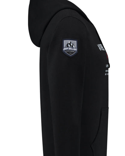 Wirvelvind Huvtröjan med nautiskt tryck, Svart