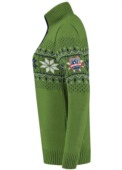 Wirvelvind Nordic Damtröja Fargerik, Skogsgrön