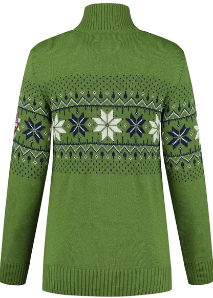 Wirvelvind Nordic Damtröja Fargerik, Skogsgrön