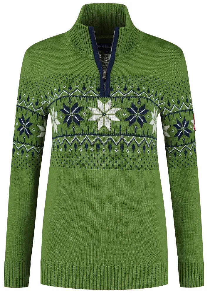 Wirvelvind Nordic Damtröja Fargerik, Skogsgrön