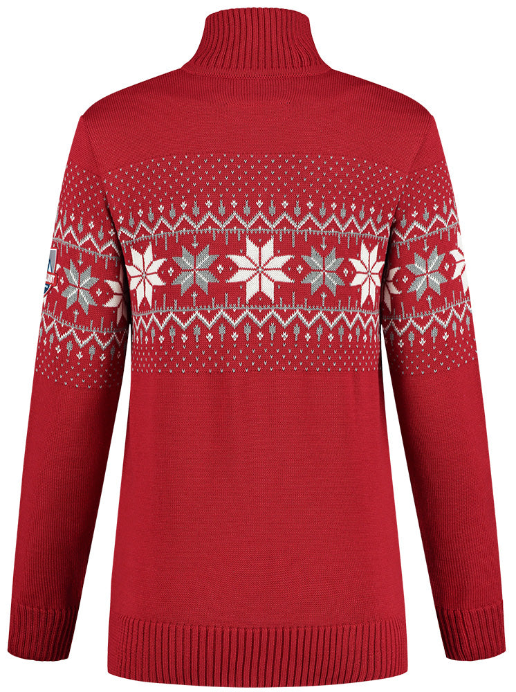 Wirvelvind Nordic Damtröja Merino, Röd