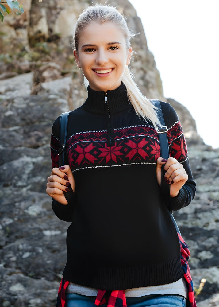 Wirvelvind Nordic Damtröja Ullgenser, Svart