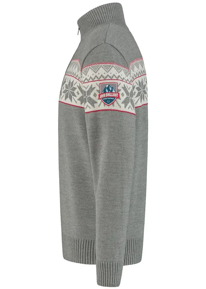 Wirvelvind Nordic Herrtröja Ullgenser, Grå