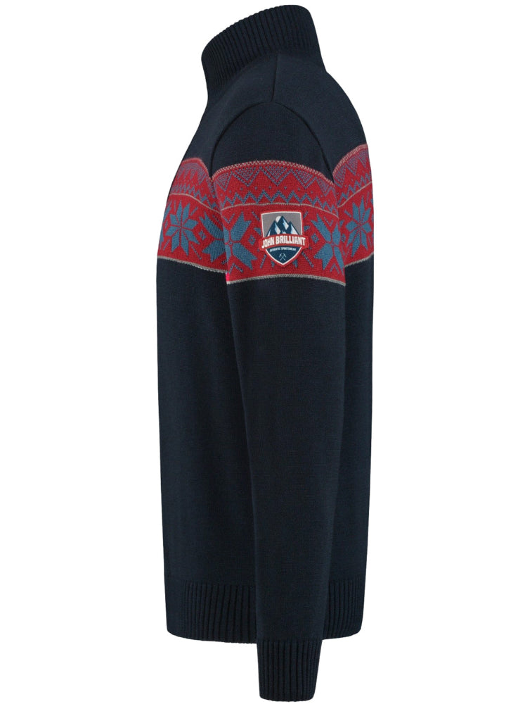 Wirvelvind Nordic Herrtröja Ullgenser, Mörkblå