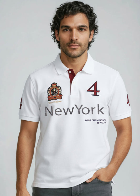 Wirvelvind Pikétröja New York, vit