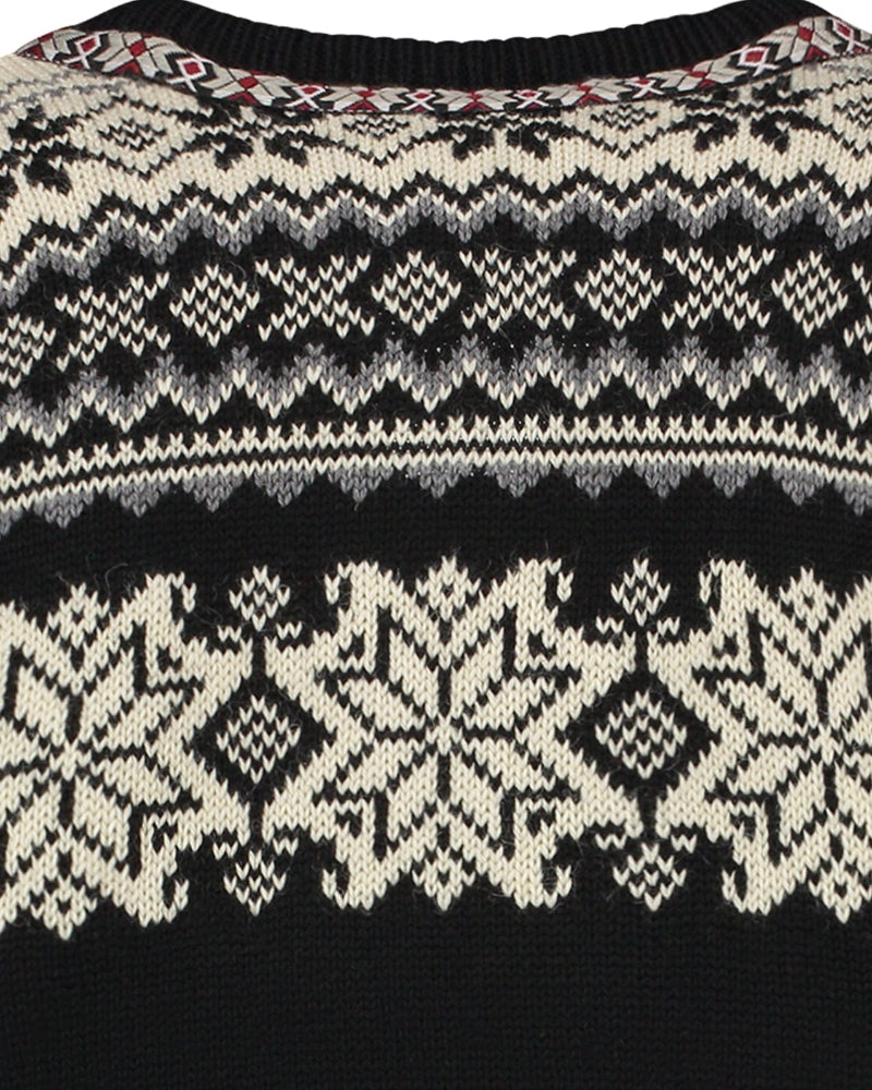 Wirvelvind Retro nordisk kofta, Svart