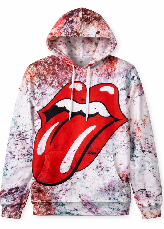 Wirvelvind Rolling Stones-tröja med huva