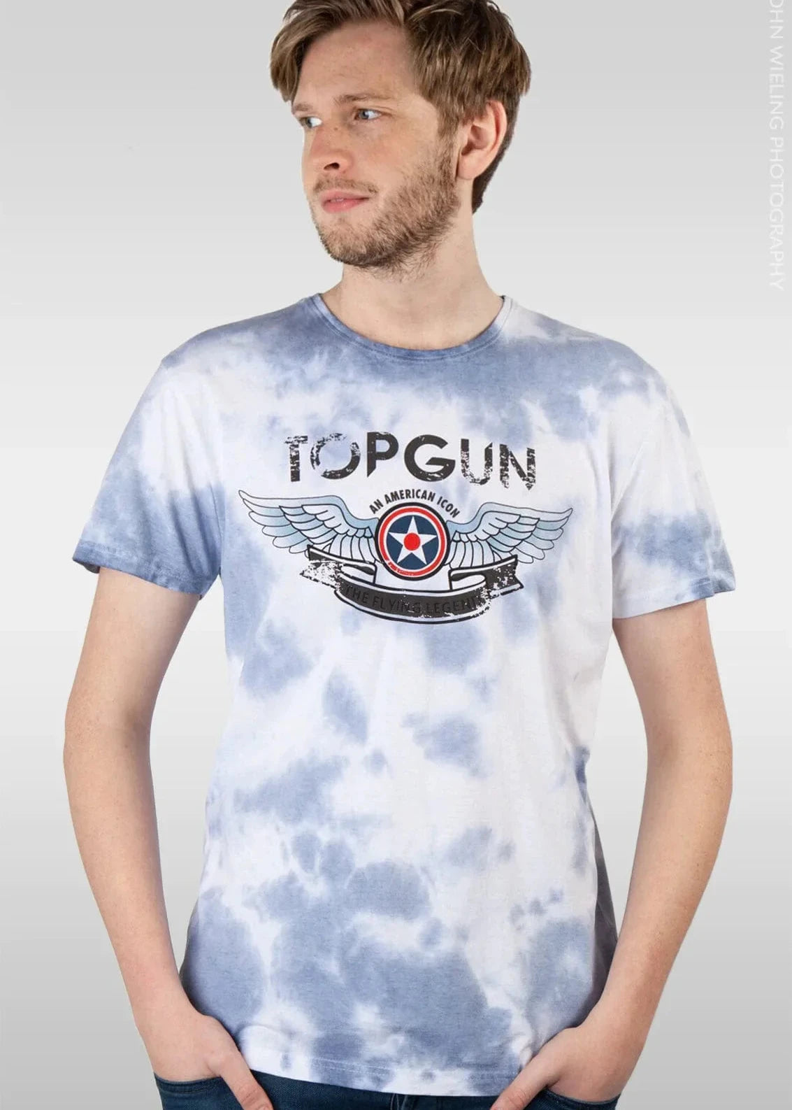 Wirvelvind T-Shirt "American Icon" kamouflage, marinblå