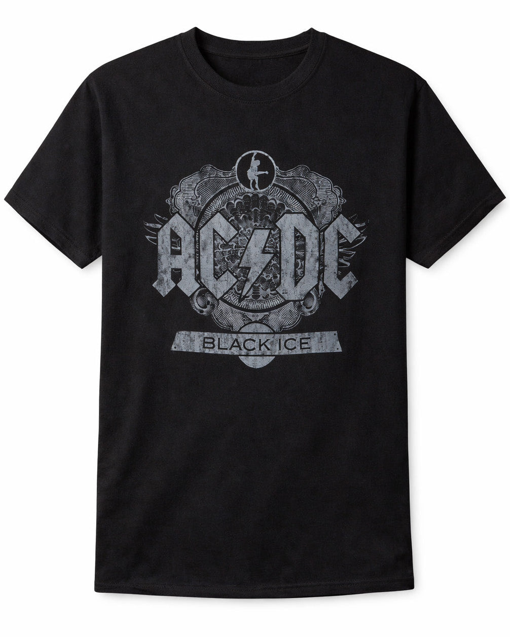 Wirvelvind T-shirt AC/DC "Black Ice" Svart