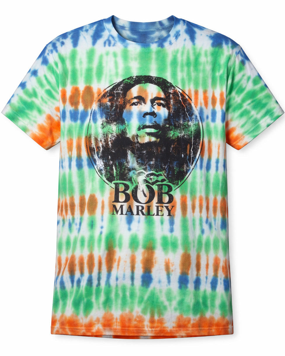 Wirvelvind T-shirt Bob Marley "Dip-Dye", Flerfärgad