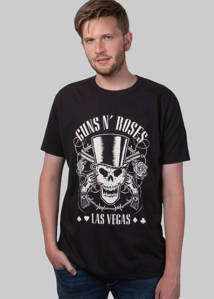 Wirvelvind T-shirt Guns 'N Roses "Las Vegas" Svart
