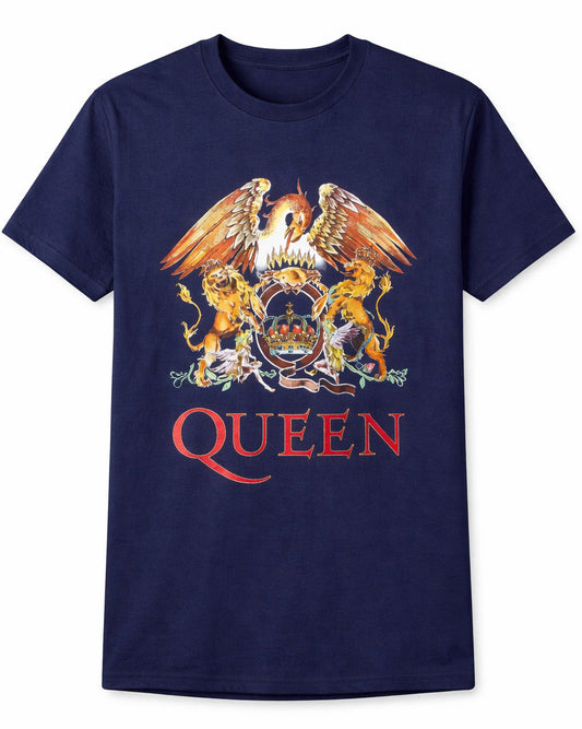 Wirvelvind T-shirt Queen "Classic Crest" Blå