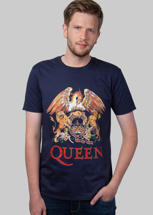 Wirvelvind T-shirt Queen "Classic Crest" Blå