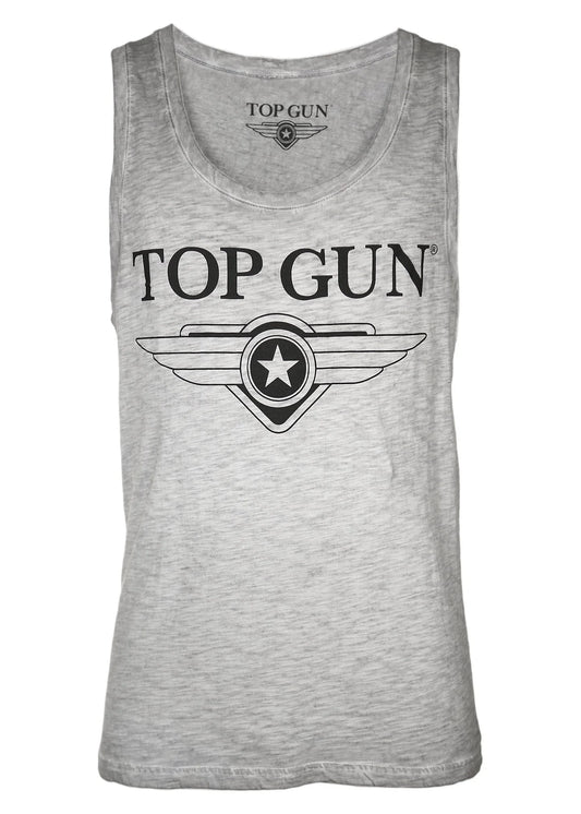 Wirvelvind "Truck" Ärmlös t-shirt, Grå fläckig