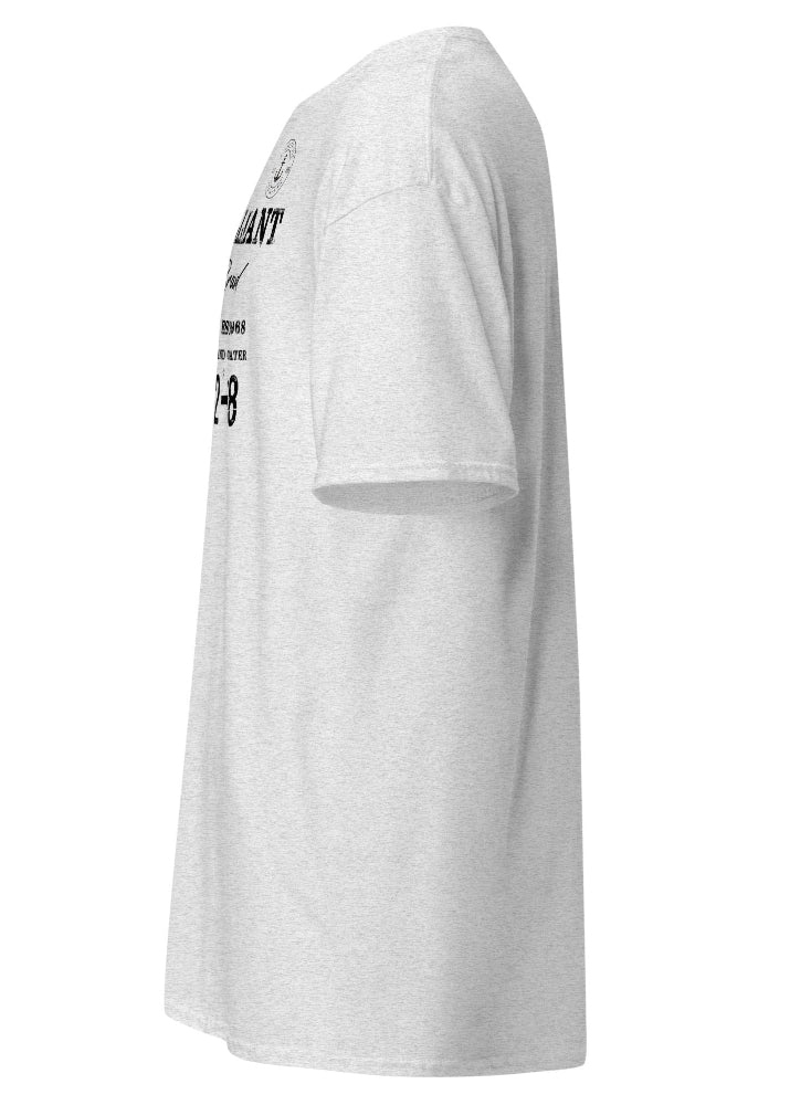 Herr T-shirt Ash Grey med John Brilliant Original Brand-tryck