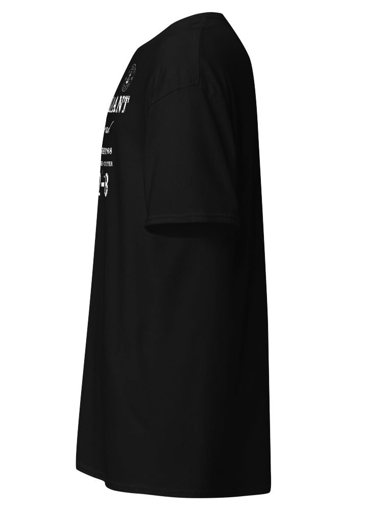 Svart herr T-shirt med John Brilliant Original Brand-tryck