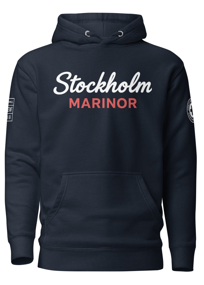 Stockholm Marinor Hoodie – Mörkblå Premium Hoodie | Cottonhill