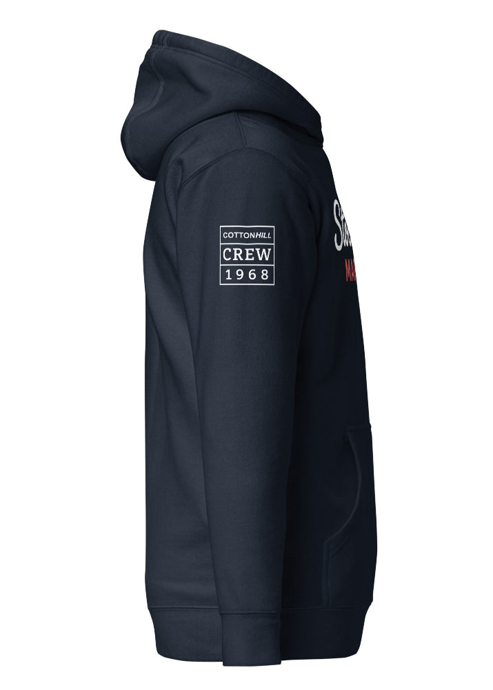 Stockholm Marinor Hoodie – Mörkblå Premium Hoodie | Cottonhill