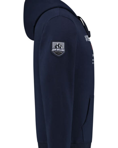 Hoodie Sweatshirt With Nautical Print Darkblue Sweater